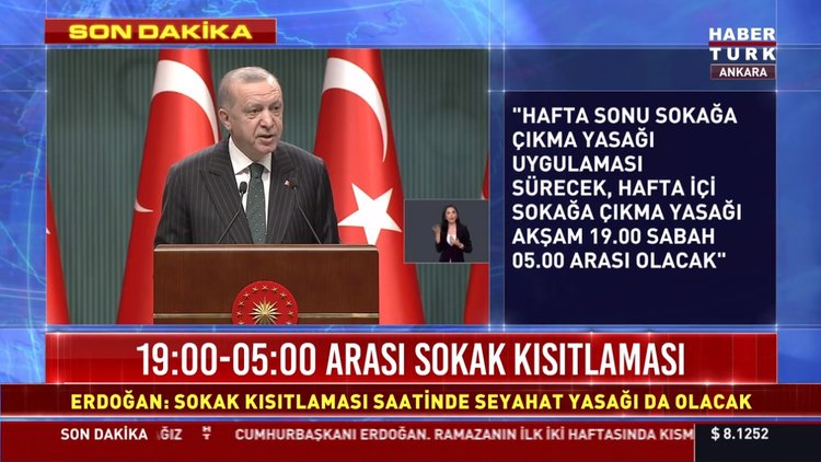 Son dakika... Cumhurbaşkanı Erdoğan'dan önemli açıklama: İki haftalık kısmi kapanma