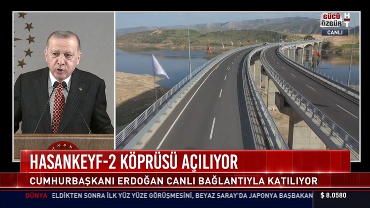 Cumhurbaşkanı Erdoğan Hasankeyf-2 köprüsünü açıyor! Erdoğan'dan önemli açıklamalar