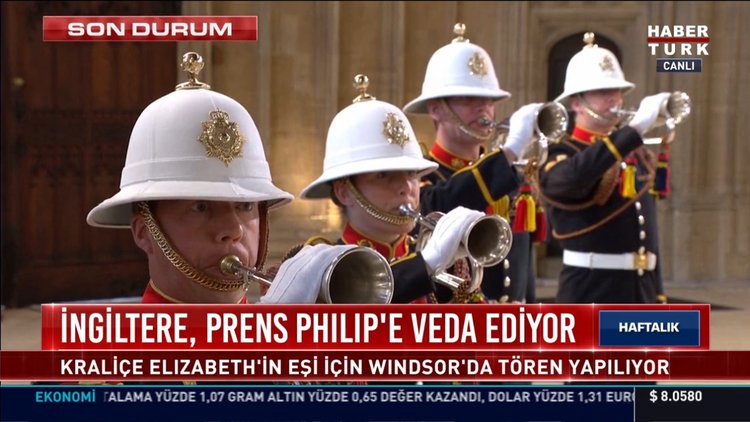 Prens Philip son yolculuğuna uğurlanıyor