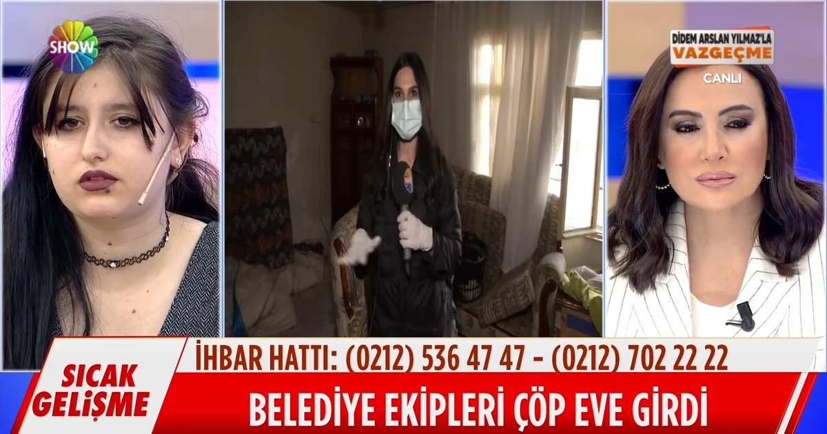 Didem Arslan Yılmaz�la Vazgeçme Videoları Çöp ev temizleniyor!