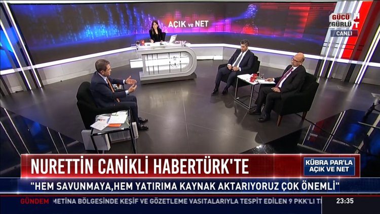 Nurettin Canikli Habertürk TV'de...
