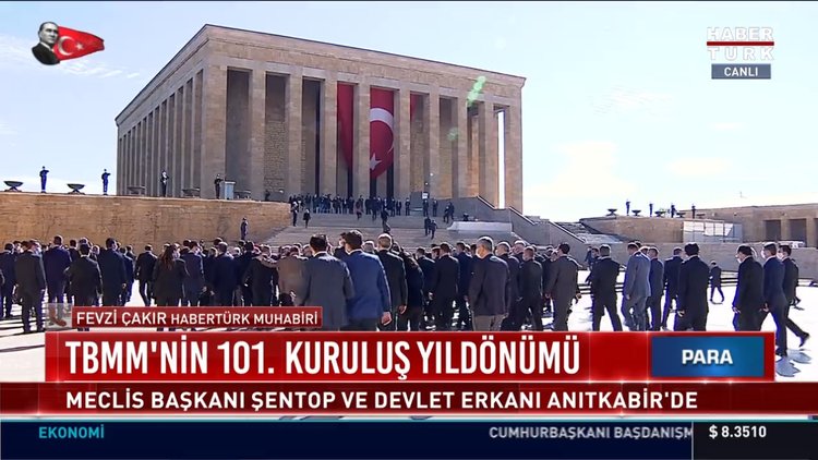 TBMM'nin 101. kuruluş yıldönümü