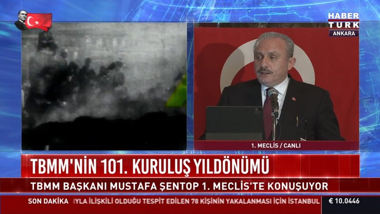 Meclis 101 yaşında! Meclis başkanı Şentop ve devlet erkanı Anıtkabir'de