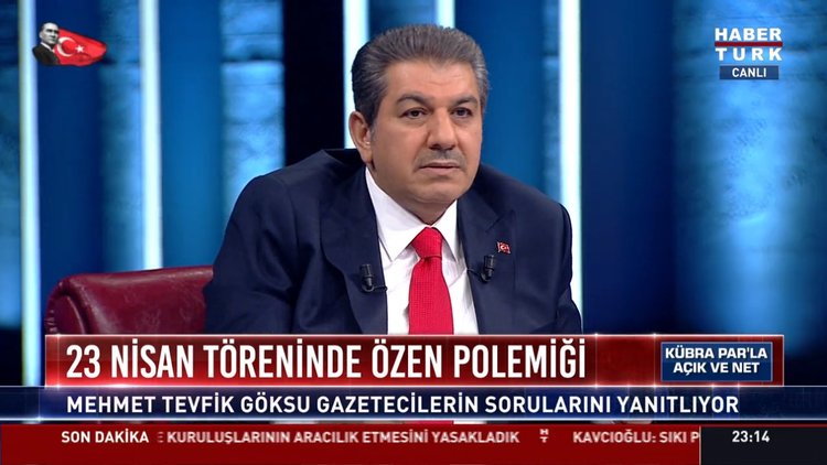 Mehmet Tevfik Göksu Habertürk TV'de gazetecilerin sorularını yanıtladı