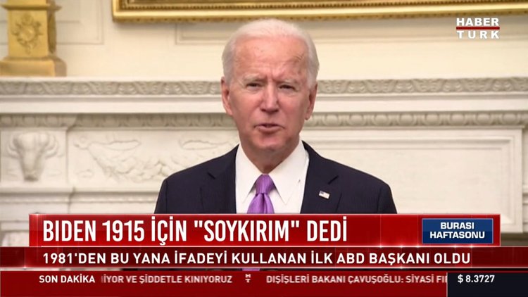 Biden 1915 için 'soykırım' dedi