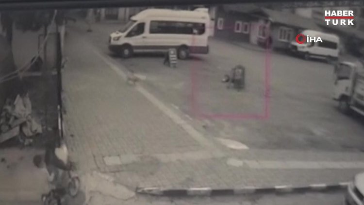 Dili boğazına kaçan çocuğu vatandaş kurtardı