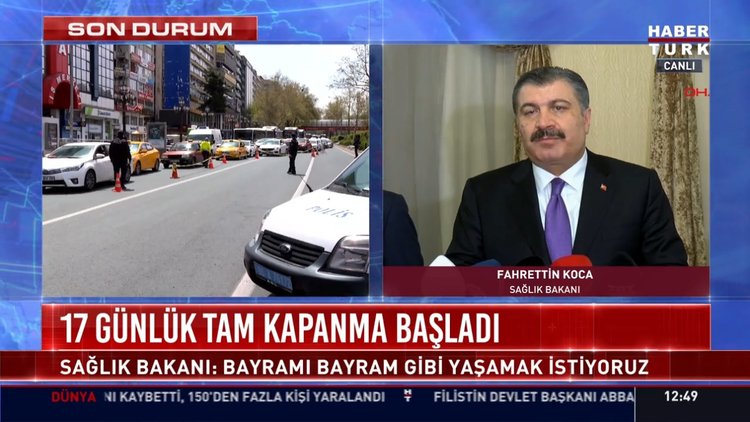 17 günlük tam kapanma başladı, Sağlık Bakanı Fahrettin Koca açıklamalarda bulundu!