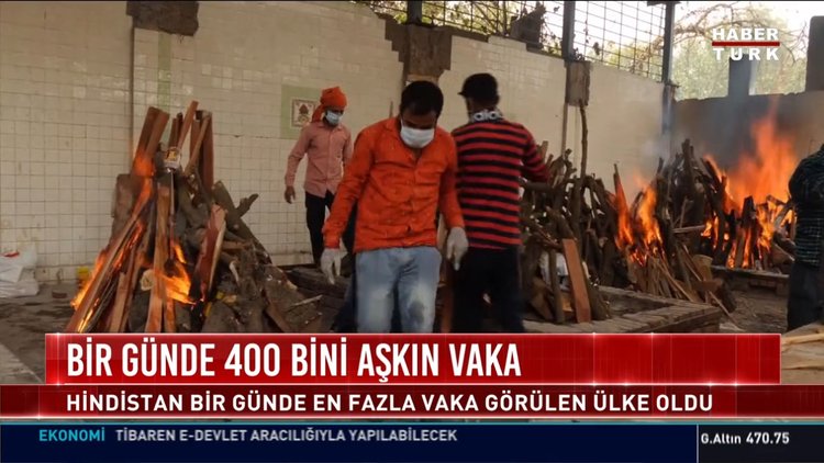 Bir günde 400 bini aşkın vaka