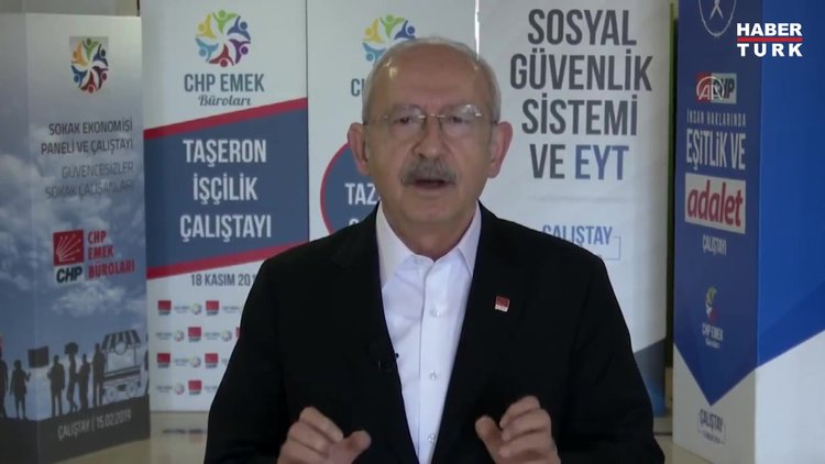 CHP Genel Başkanı Kılıçdaroğlu, 1 Mayıs Emek ve Dayanışma Gününü videolu mesajla kutladı