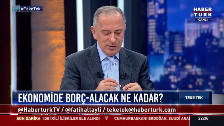 İlhan Kesici Habertürk TV'de soruları yanıtlıyor