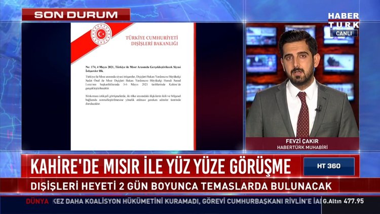 Türkiye ile Mısır 8 yıl sonra resmi olarak görüşüyor