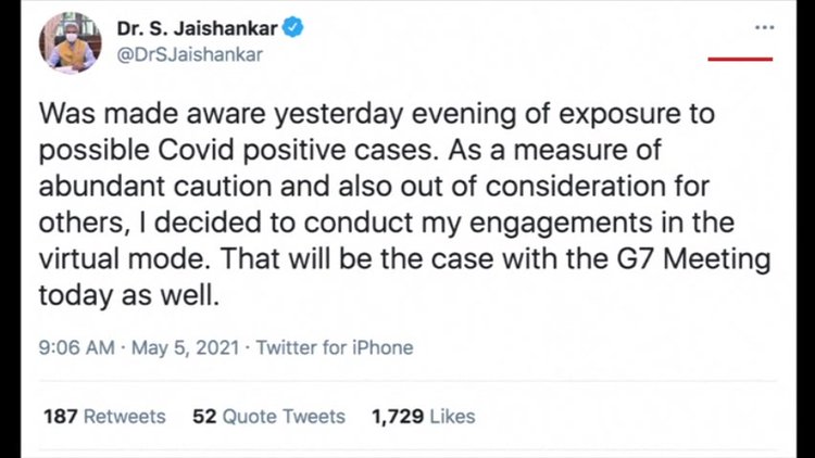 G7 toplantısına katılan Hindistan heyetindeki 2 kişinin Kovid-19 testi pozitif çıktı