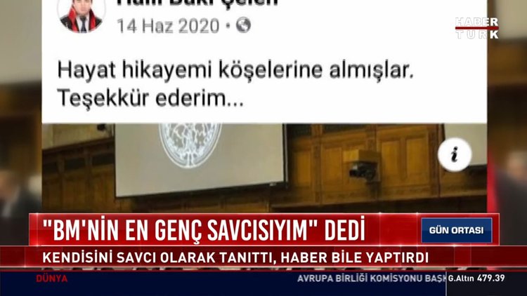 "BM'nin en genç savcısıyım" dedi