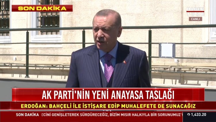 Cumhurbaşkanı Erdoğan'dan aşıda fikri mülkiyet ve yeni anayasa mesajı