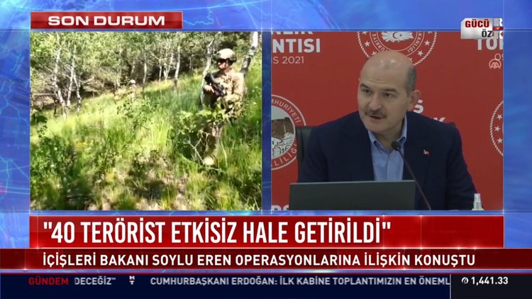 İçişleri Bakanı Süleyman Soylu: "40 terörist etkisiz hale getirildi"