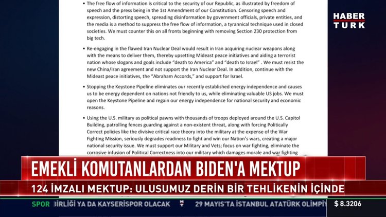 ABD'de 120 emekli amiral ve generalden Joe Biden'a sert mektup!