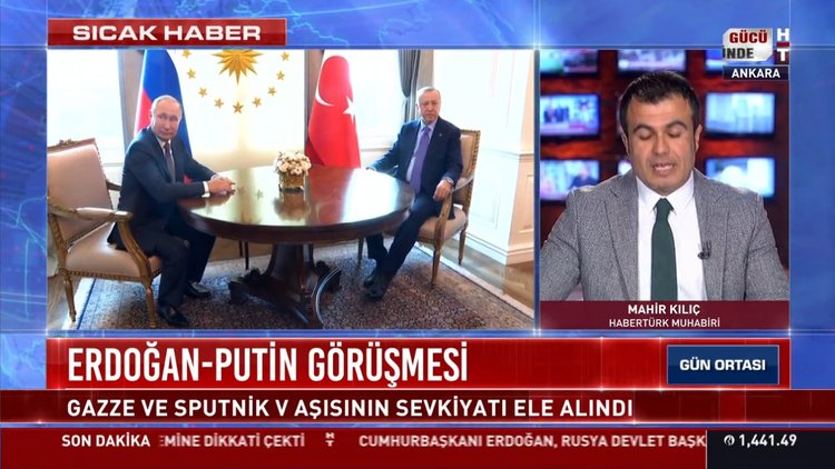 Cumhurbaşkanı Erdoğan Putin ile görüştü