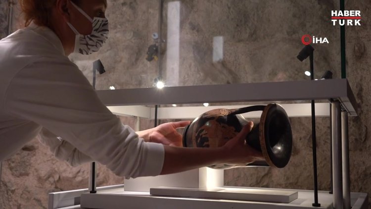 Heyecanlandıran kazıdan çıkanlar sergilenmeye başlandı