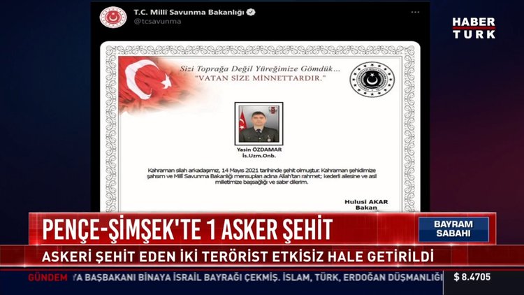 Metina'da Yasin Özdamar'ı şehit eden 2 terörist etkisiz hale getirildi