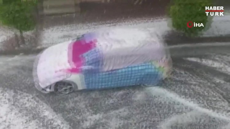 Anadolu Yakası'nda dolu yağışı etkili oldu