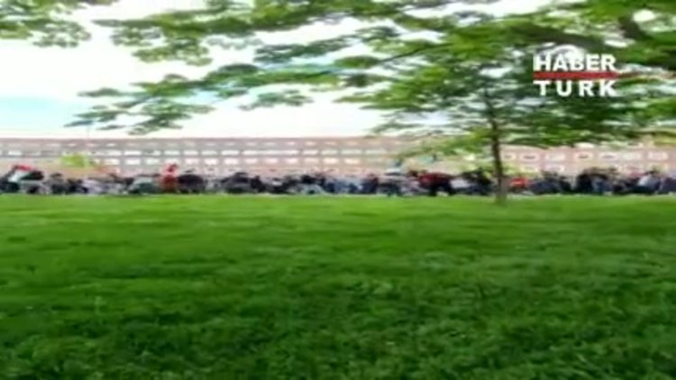 Hollanda'da İsrail'in Filistin'e yönelik saldırıları protesto edildi