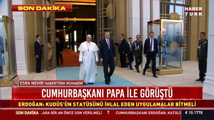 Cumhurbaşkanı Erdoğan Papa Francis ile görüştü!