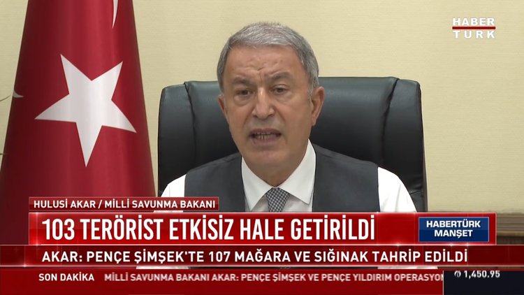 Milli Savunma Bakanı Akar, birlik komutanları ile görüşmesinde terörle mücadeleye ilişkin rakamları paylaştı