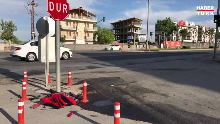 Işık ihlali yapan motosiklet otomobile çarptı: 1 ölü, 1 yaralı