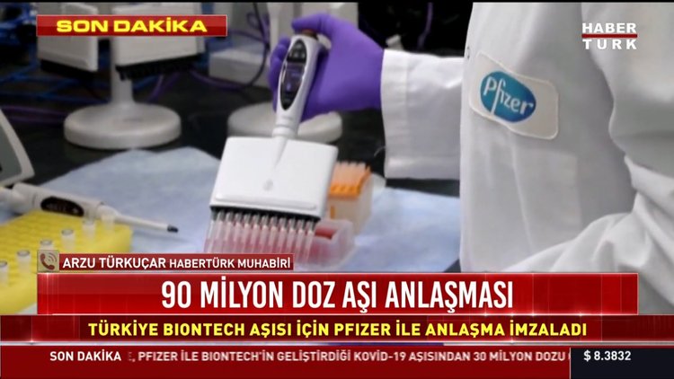 Pfizer/BioNTech Türkiye ile ek 60 milyon doz aşı için anlaşma sağladı