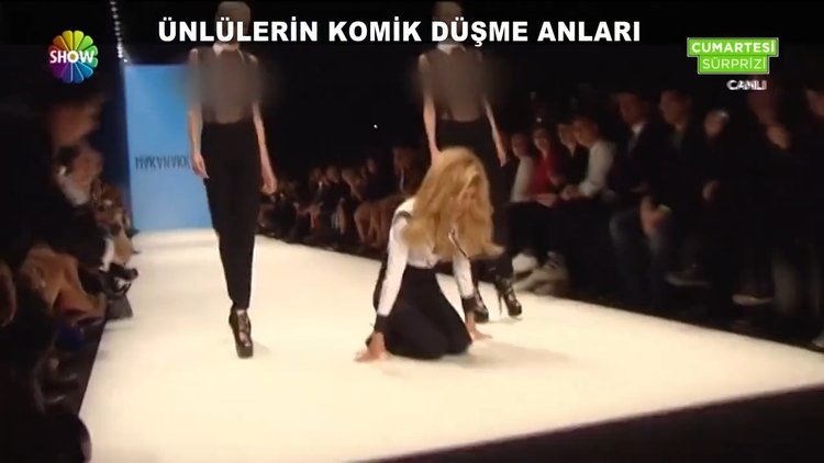 ünlülerin komik düşme anları