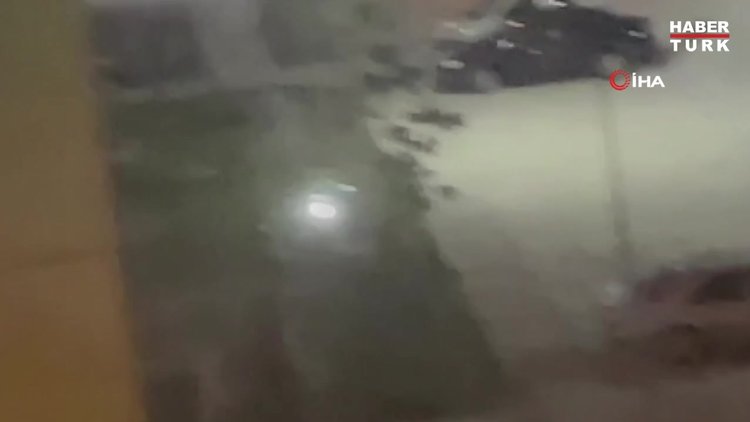 Başkent'te kadına şiddet kamerada