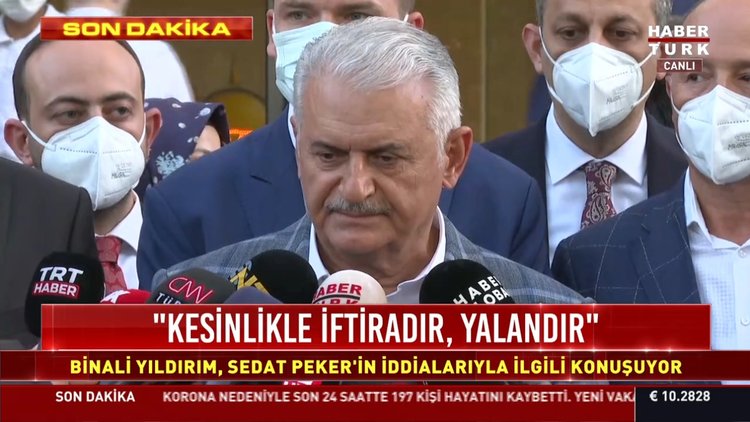 AK Parti Genel Başkanvekili Binali Yıldırım'dan Sedat Peker açıklaması