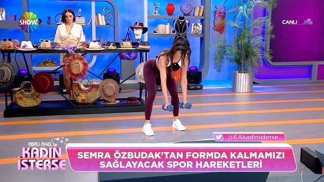 Semra Özbudak'tan formda kalmanızı sağlayacak spor hareketleri!