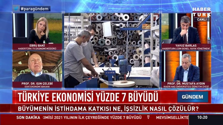 Türkiye ekonomisinin 2021 yılının ilk çeyreğine ilişkin büyüme rakamları açıklandı