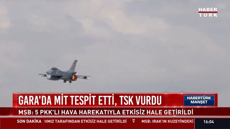 MİT ve TSK'dan operasyon! Gara'da 5 terörist öldürüldü!
