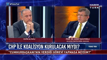 Ahmet Davutoğlu Teke Tek'te Fatih Altaylı'nın sorularını yanıtlıyor | Teke Tek - 31 Mayıs 2021
