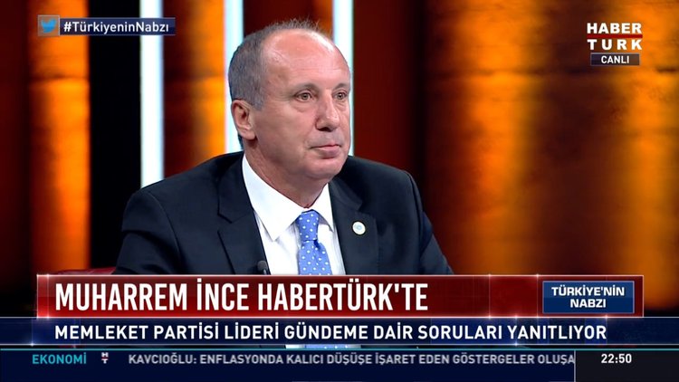 Muharrem İnce Habertürk TV'de soruları yanıtladı