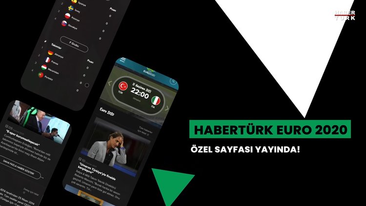 Habertürk EURO 2020 özel sayfası yayında