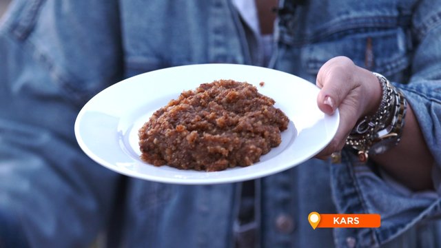 Kars'a özgü umaç helvası yapımı!