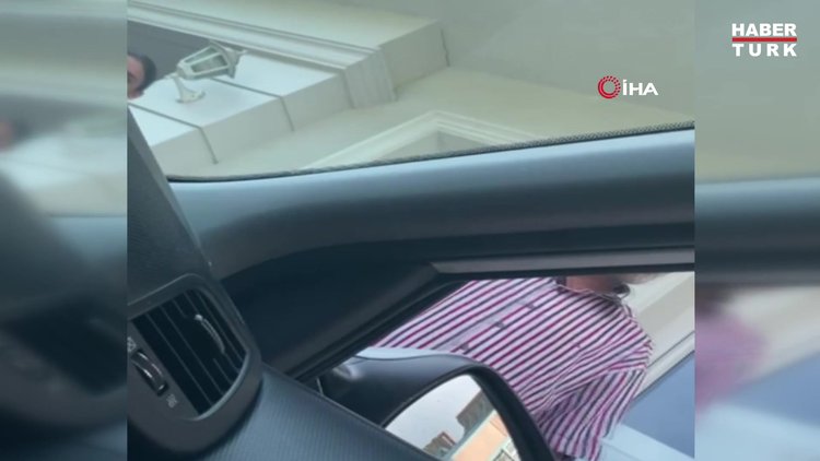 Değnekçiye polis şoku! O anlar kamerada!