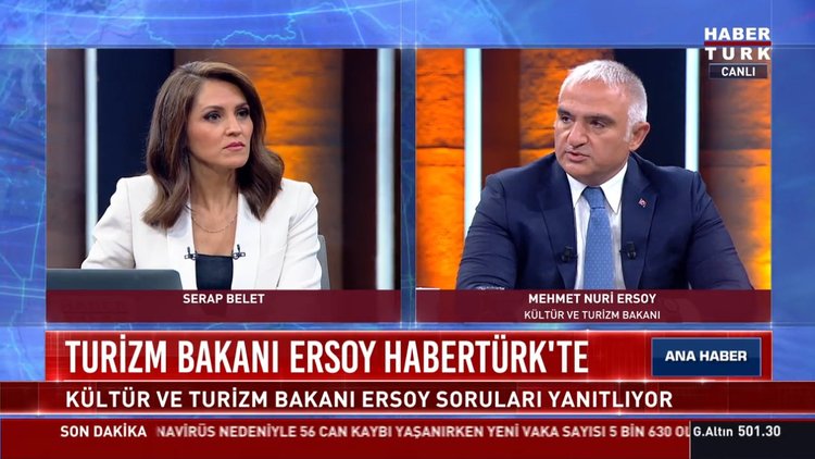 Bakan Ersoy, Habertürk TV'de soruları yanıtladı