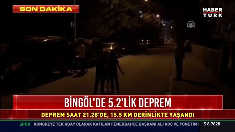 Bingöl'de 5.2 büyüklüğünde deprem!