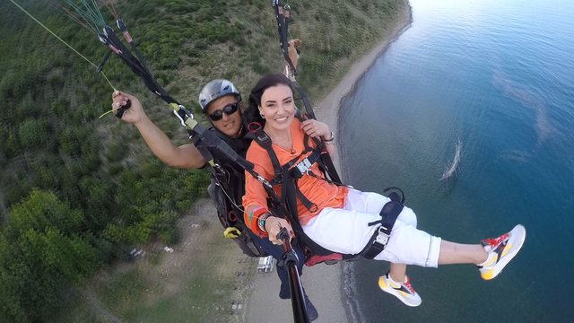 Uçmakdere'de yamaç paraşütü heyecanı!