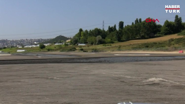 Kanal İstanbul Sazlıdere Köprüsü temel atma töreni için hazırlıklar tamamlandı