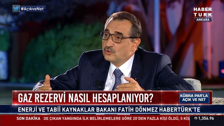 Bakan Dönmez Habertürk TV'de soruları yanıtlıyor