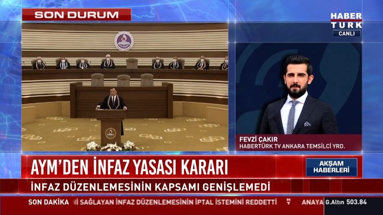 AYM'DEN İNFAZ YASASI KARARI