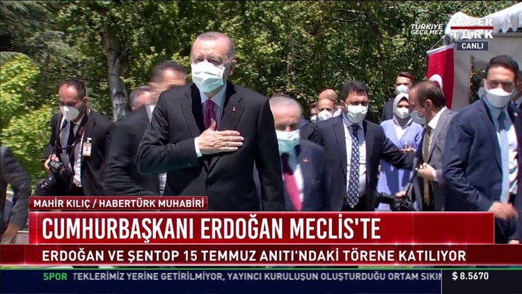 Cumhurbaşkanı Erdoğan Meclis'te