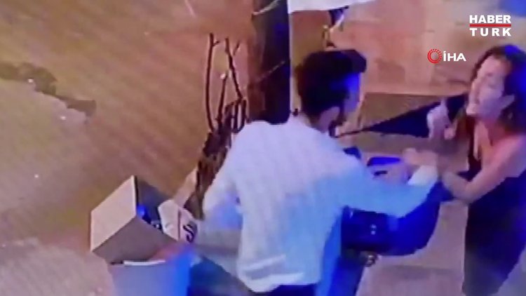 Çağatay Akman'ın eski sevgilisini darbettiği anlar kamerada!