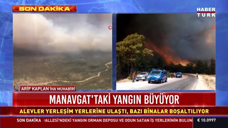 Manavgat'ta büyük yangın