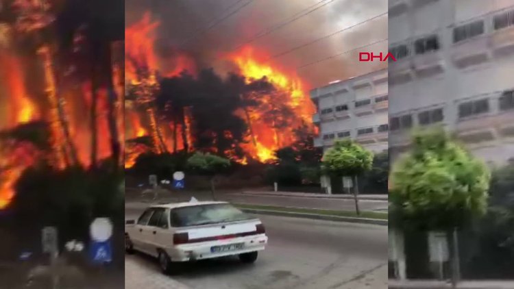 Manavgat'taki yangın yerleşim yerlerine sıçradı!